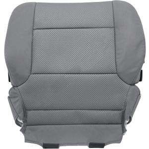 Driver Bottom Cloth Seat Cover for Chevy Silverado 1500 2014-2018, Silverado 2500 2500HD 3500 3500HD 2015-2019 Dark Ash Gray (Also for Passenger Side)