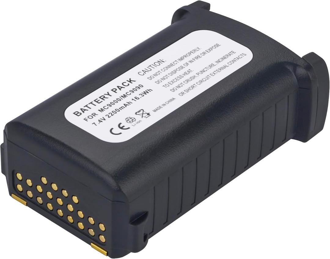 MC9000 Replacement Battery for Zebra & Symbol MC9000 Series MC9050 MC9060 MC9090 MC9190 MC92N0 Barcode Scanner 82-111734-01 82-111734-02 Barcode Scanner Battery Capacity 7.4V 2200mAh