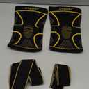 Copper Knee Braces with Strap for Knee Pain Women and Men(2 Pack), Knee Compression Sleeve for Arthritis, ACL, Meniscus Tear, Joint Pain Relief, Knee Support for Working, Running, Weightlifting(M)