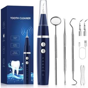 Plaque Remover for Teeth - Tartar Remover for Teeth, Dental Calculus Remover Teeth Cleaning Kit (Blue)