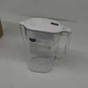 Amazon Basics Water Filter Pitcher for Fridge - 10-Cup Water Pitcher with Filter Compatible with Brita Water Pitchers & Dispensers for Clean, Crisp Water, WQA and NSF Certified, Made in Europe