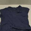 Womens Cotton Tops Cap Short Sleeve Crop V Neck T Shirts Boxy Casual Basic Spring Summer Tee (Small)