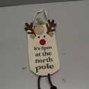 Mud Pie Light Up Christmas Bag, Deer, 15" x 4 3/4"