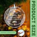 Retirement Gift for Woman 2025, Retired Ornament Gifts for Women, Glass Christmas Ornaments Keepsake