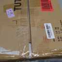 TUTOTAK Corner Shelf with LED Light, 6-Tier Corner Bookshelf for Small Space, Narrow Display Corner Shelf Stand with Storage Rack, for Living Room, Bedroom, Black BS05BK006L