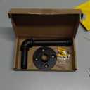 Industrial Pipe Toilet Paper Holder, DIY Vintage Rustic Paper Holder Towel Racks Heavy Duty Pipe Roll Tissue Holder with Mounting Screws for Bathroom, Bedroom, Kitchen (Black, 1)