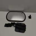 Baby Car Mirror, Safety Car Seat Mirror for Rear Facing Infant, Clear Wide View, 360Rotation, Easily Observe the Baby Move, Secure, Shatterproof, Crash Tested and Certified (Black)