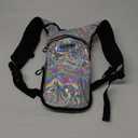 Sojourner Rave Hydration Pack - Hydration Backpack - Hydropack with 2L Bladder - Water Backpack for Festivals, Hiking, Running, Biking and More (One Size, Holographic - Silver)