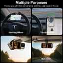 Magnetic Phone Holder for Car,Strong Non-Slip Car Phone Mount, Hands-Free Navigation for Car,Phone Holder for Car/Desk, Compatible with iPhone/Samsung and All Smartphones