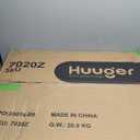 Huuger 55 x 28 Large Electric Standing Desk, Height Adjustable Computer Desk, 27.6" Deep Desktop, Stand up Gaming Office Desk with 2 Hooks, 3 Preset Heights, for Home Office, Rustic Brown (55*28 inch (no outlets))