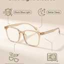 2 x Blue Light Glasses, Screwless and Metal-free, Lightweight Blue Blockers Glasses for Women/Men