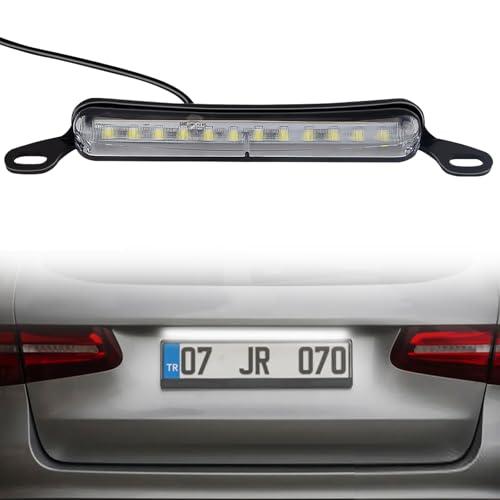 BFXM LED License Plate Light 12 V DC Universal License Plate Lights, Waterproof Tag Lamp Assembly Replacement LED Plate Light for Car Trailer UTV ATV Truck RV Boat
