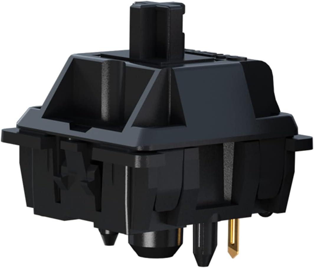 Gateron Oil King V2 Pre Lubed 5pin Linear Switches for Mechanical Keyboard (90PCS, Oil King)