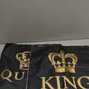 ORMAN Valentines Throw Pillow Covers 18 x 18 Inch King Queen Crown Black Cushion Case Decoration for Sofa Couch Set of 2