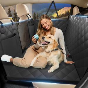 Back Seat Extender for Dogs, Hard Bottom Dog Hammock for Car & SUV, Size: L - For Cars / Mid-Size SUV / Double Cab Truck