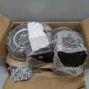 8 Inch Heavy Duty Caster Wheels Set of 4 (2 Swivel & 2 Fixed) 3200LBS Capacity Industrial Rubber Casters for Utility Cart, Workbench, Warehouse Equipment, Truck, Dolly Includes Mounting Hardware