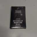 Jumbo Rectangular Handheld Magnifying Glass (3X Magnification)  Scratch Resistant Glass Lens - Large Horizontal Viewing Area