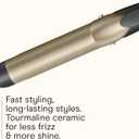 INFINITIPRO BY CONAIR Tourmaline Ceramic 1-Inch Curling Iron, 1-Inch Barrel Produces Loose Curls, Hair Curler for Use on Medium and Long Hair, Dark Gray