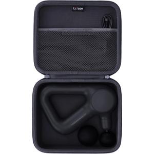 LTGEM Massage Case Compatible with TheraGun Relief Handheld Percussion Massage Gun/Neck/Back/Leg/Shoulder Massage Gun - Travel Protective Carrying Storage Bag, Oxford Dark Grey(Case Only)