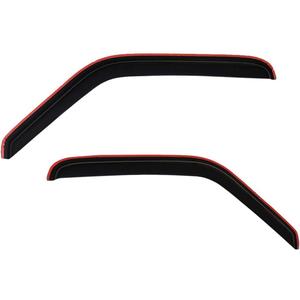 Lightronic Extra Durable Clip-on In-Channel Auto Vent Window Visor, Fit 1992-2006 Ford E-series Econoline Vans E-150, E-250, E-350 & E-450 Super Duty, UV Protect Rain Guard Wind Deflector, Smoke, 2Pcs