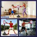Freestanding Reflex Punching Bag, Height Adjustable Speed Punching Ball for Adults & Teens, Home Gym Boxing Equipment for Training, Reflex, Fitness & Body Shaping, 58 inches x 18"