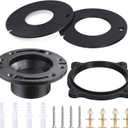 RV Toilet Flange Seal Kit Designed for Sealand 510+,511H,2010,2011, Include 385345892 Socket RV Toilet Flange, 385316140,385311462 RV Flush Seal and 385310063 RV Toilet Seal, 4 in 1 Combo Kit