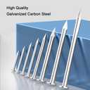 2 x 800pcs Galvanized Steel Hardware Nails with Storage Box, 1 Inch Flat Head Nails for Hanging Pictures and Woodworking, Picture Hanging Nails, Small Nails, Wall Nails, Wood Nails, Finishing Nails