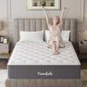 Neverfade 10 Inch Queen Mattress, Medium Firm Gel Memory Foam Hybrid Mattress, for Back Pain Relief, Pressure Relief for Side Sleepers