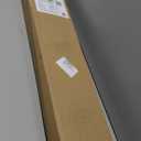 LOTUS & WINDOWARE Cordless Faux Wood Blinds, 34" Wide x 60" Long, Smooth, Snow White, 2 Inch Horizontal Blinds  for Living Room, Bedroom, Interior Door Windows