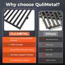 QuliMetal 17.5" Grill Grates for Weber Spirit 300/400 and Spirit II 300 Series,Spirit E/S-310 E/S-320 E/S-330,Spirit 700,Genesis Silver/Gold B & C,Genesis 1000-3500,Cast Iron Part for Weber 7638 7639
