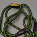 Fida Durable Slip Lead Dog Leash, 6 FT x 3/8" Heavy Duty Dog Loop Leash, Comfortable Strong Rope Slip Leash for Small Dogs and Puppies, No Pull Pet Training Leash with Highly Reflective(3/8", Green)