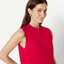 Amazon Essentials Women's Relaxed-Fit Cotton Muscle Tee (Red, L)