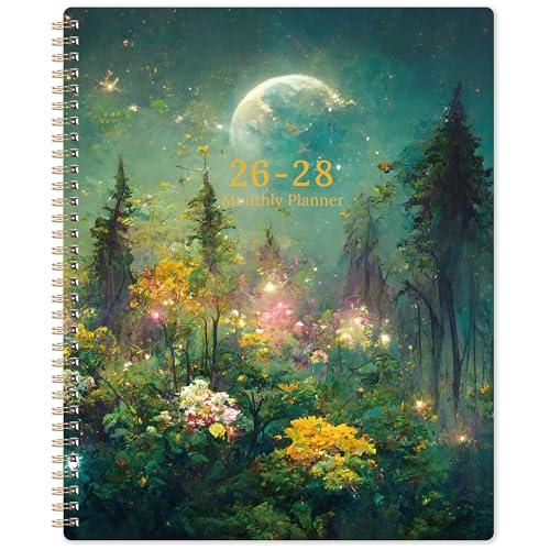 2026-2028 Monthly Planner/Calendar - 3 Year Monthly Planner 2026-2028, Jan.2026 - Dec.2028, 9" x 11", 3 Year Calendar 2026-2027-2028 with 36-Month Tabs, Inner Pocket - Dreaming Moonlight
