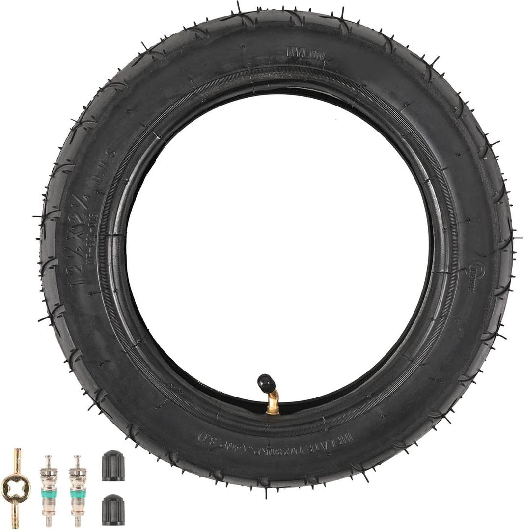 12.5 x 2.25 (12-1/2 x2-1/4) Scooter Tire & Inner Tube for Razor Pocket Mod Bella Betty Bistro Daisy Hannah Sweet Pea Currie Schwinn GT IZIP eZip Gas Electric Balance Bike