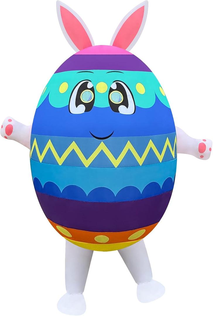 Easter Day Inflatable Egg Costume Party Blow-up Costume for Adult/Easter