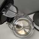 OVENTE Electric Kettle, 1.5L Borosilicate Glass Countertop Water Heater and Boiler for Coffee or Tea, BPAFree, Auto ShutOff, BoilDry Protection, Removable and Washable Spout Filter, Black KG83B