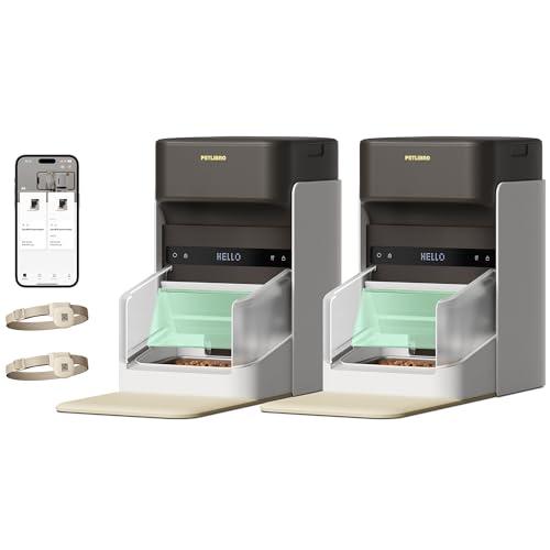 PETLIBRO RFID Multiple Cats Feeder 1 Packs, Tag Activated Exclusive Meals, 5G&2.4G Wi-Fi Auto Food Dispenser for Pets with Different Diets and Stop Food Stealing