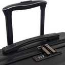 Cabin Max Anode 44L 55x40x20cm (22x16x8inch) Carry On Hand Luggage Suitcase - Lightweight, Hard Shell, 4 Wheels, 3 Digit Combination Lock (Black)