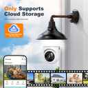 Light Bulb Security Camera -2.4GHz WiFi 1080p Security Cameras Wireless Indoor Outdoor Motion Detection and Alarm,Two-Way Talk,Color Night Vision,Can be Used as a Street lamp