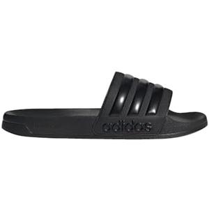 adidas Unisex-Adult Adilette Shower Slip On Slides 12, All Black