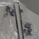 2 Pack 14" Black Cane Bolt Gate Latch, Steel Ground Slide Drop Rod for Barn Fences, 1/2" Diameter