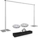 7x10ft Heavy Duty Backdrop Stand, Adjustable Pipe and Drape Stand