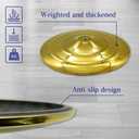 Indoor Flag Pole Kit with Weighted & Thickened Base 6-8FT,Stainless Steel Commercial Indoor Flagpole for Office School City Hall,Heavy Duty Indoor Telescoping Flag Pole,Golden 1 Pack