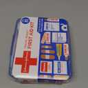 BAND-AID Brand Travel Ready Portable Emergency First Aid Kit for Minor Wound Care, Perfect for Home, Car, Travel, Camping Essentials & Outdoor Emergency Kit, 80 Pieces