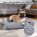Dog Bed Medium Size Dog Deluxe Plush, Washable Medium Dog Beds, Indestructible Dog Crate Pad, Anti-Slip Soft Pet Bed, Comfy Kennel Pad for Large, Jumbo, Small, Medium Dogs Extra, 29"x 21"-L, Dark Gray