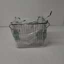 DII Metal Wire Mesh Stackable Utility Storage Bin, Large Rectangle, 13x10x11", Black