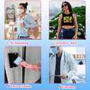 4 x Hope&Luck Halloween Badge Reel, Funny Fall Retractable Nurse Badge Holder with Alligator Clip Glitter Ghost Skull Badge Reels for Nurses Nursing Students Teacher Doctor Name Tag ID Card Decor