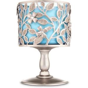 Bath + Body Works Dogwood Pedestal 3-Wick Candle Holder and Sleeve for 3 Wick Candles
