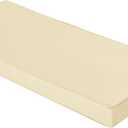 Outdoor Bench Cushions 42 x 18 Inch Thick Waterproof Porch Swing Cushions with Tie Patio Furniture Chair Cushion Bench Pad 5 Year Color Fastness Backyard Seat Pads Beige (42x18x3)