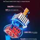 Torchbeam D1S HID Xenon Bulbs, 8000K Ice Blue 1:1 Same Size 10X Brighter 66144 66140 85140 85415 Replace D1s HID Bulbs, Pack of 2